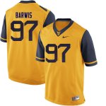 Men's West Virginia Mountaineers NCAA #97 Connor Barwis Yellow Authentic Nike Stitched College Football Jersey JI15H10BX